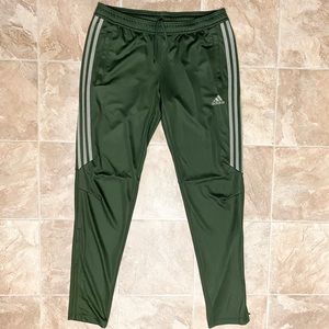 Adidas green track pants